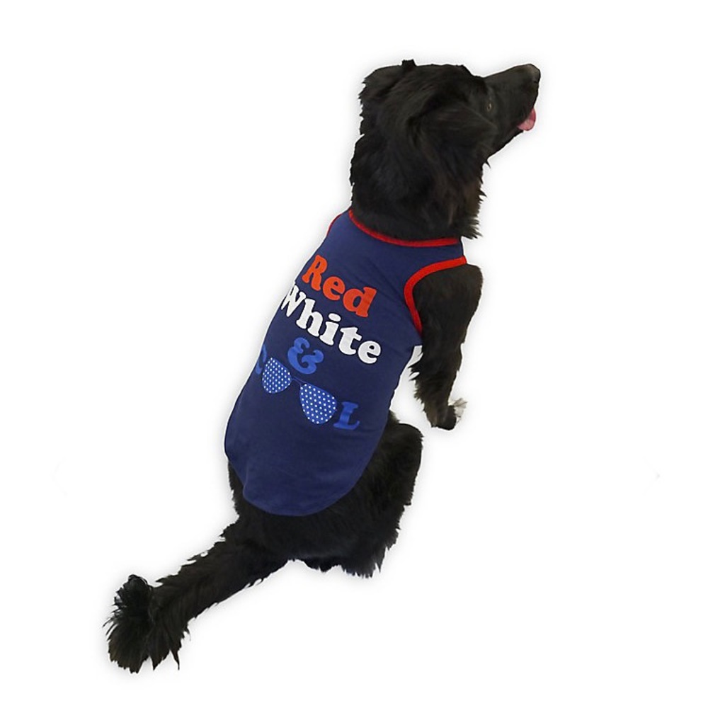Red White Cool Tank for Dogs